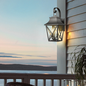 Industrial porch light styling