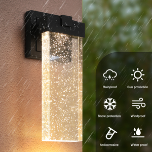 Outdoor wall light auto on at dusk