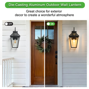 Outdoor lantern installation view