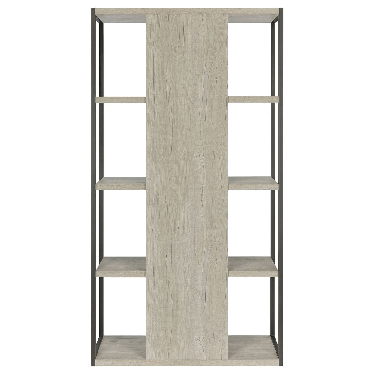 Loomis 72-inch 4-shelf Bookshelf Whitewashed Grey
