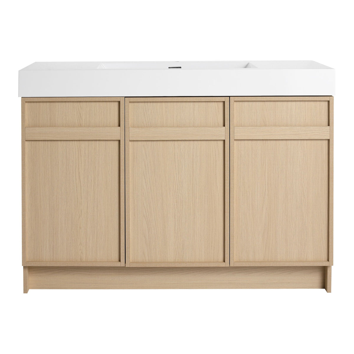 Freestanding Bathroom Vanity With Resin Sink & Soft Close Cabinet Doors