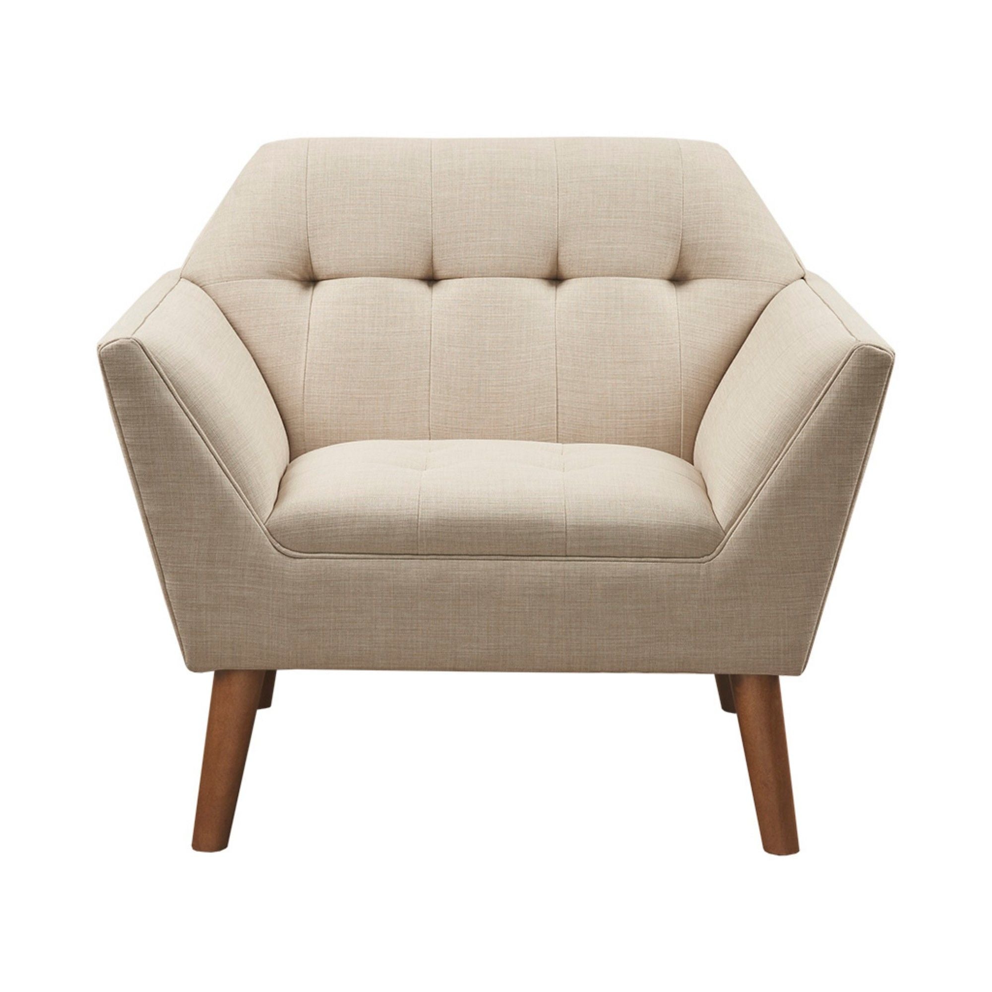 Modern Lounge Chair With Button Tufting