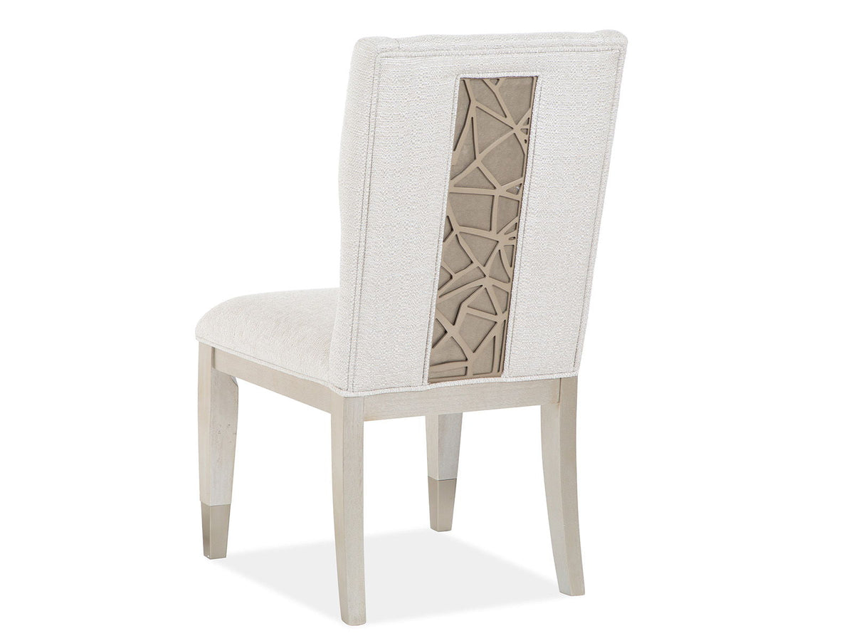 Lenox - Upholstered Host Side Chair (Set of 2) - Warm Silver