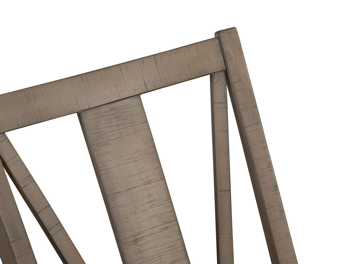 Paxton Place - Dining Side Chair With Upholstered Seat (Set of 2) - Dovetail Gray