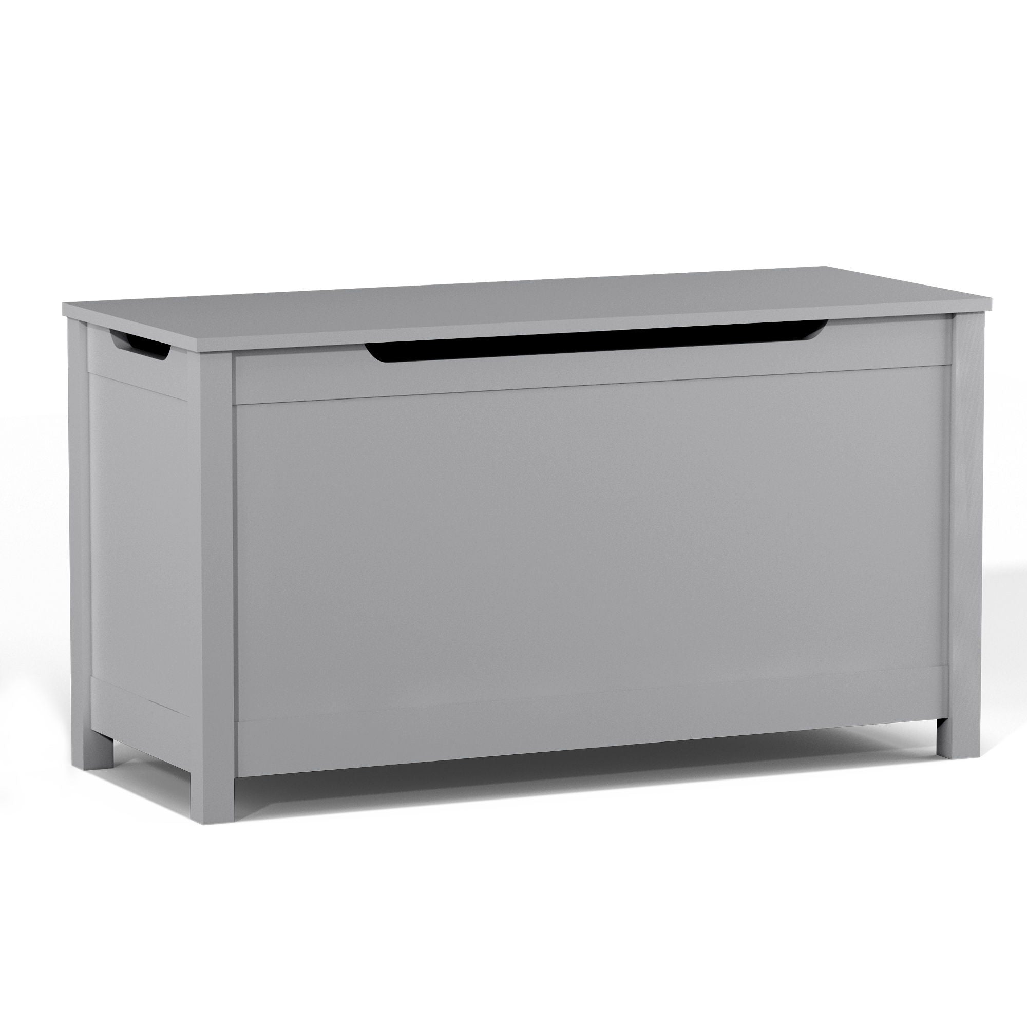 Toy Box Storage With Safety Hinged Lid