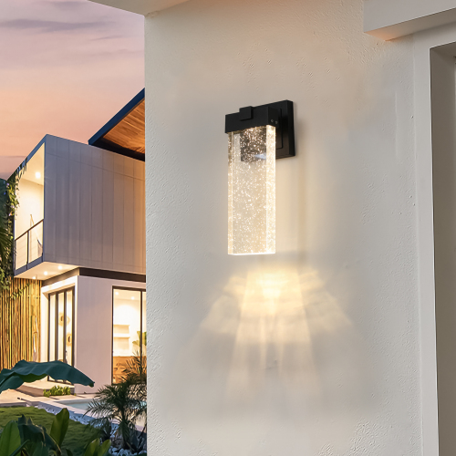 Crystal outdoor wall light 2-pack