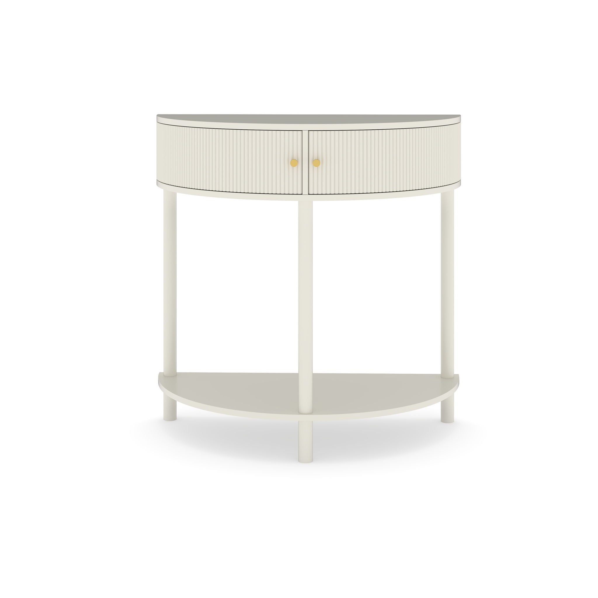Demi Lune - Console Table With 2 Storage Drawers