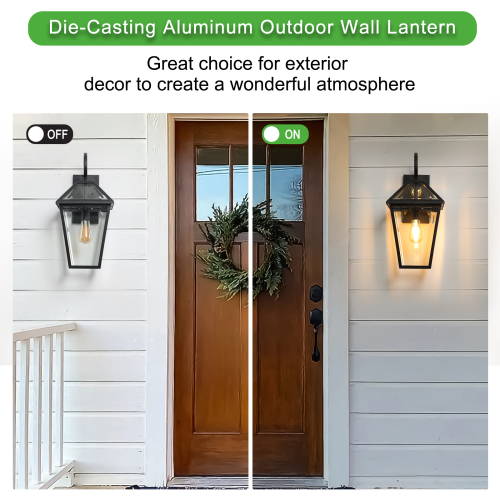 Outdoor lantern installation view