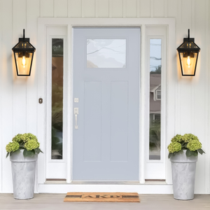 Modern outdoor waterproof wall lantern 2-pack