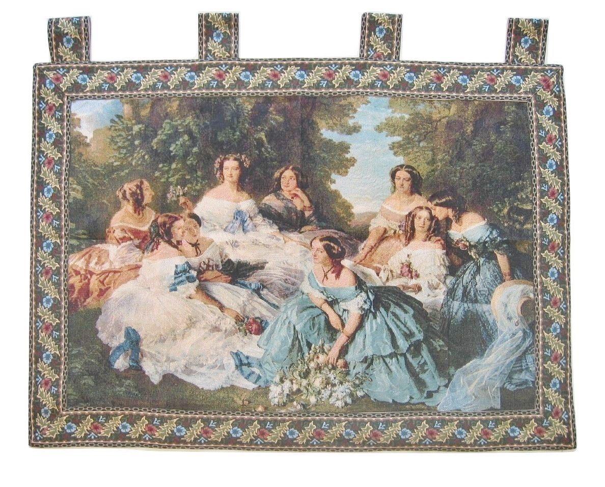 DaDa Bedding 'Her Ladies in Waiting' Spanish Party Classical French Rococo Woven Tapestry Wall Hanging - 36" x 50"